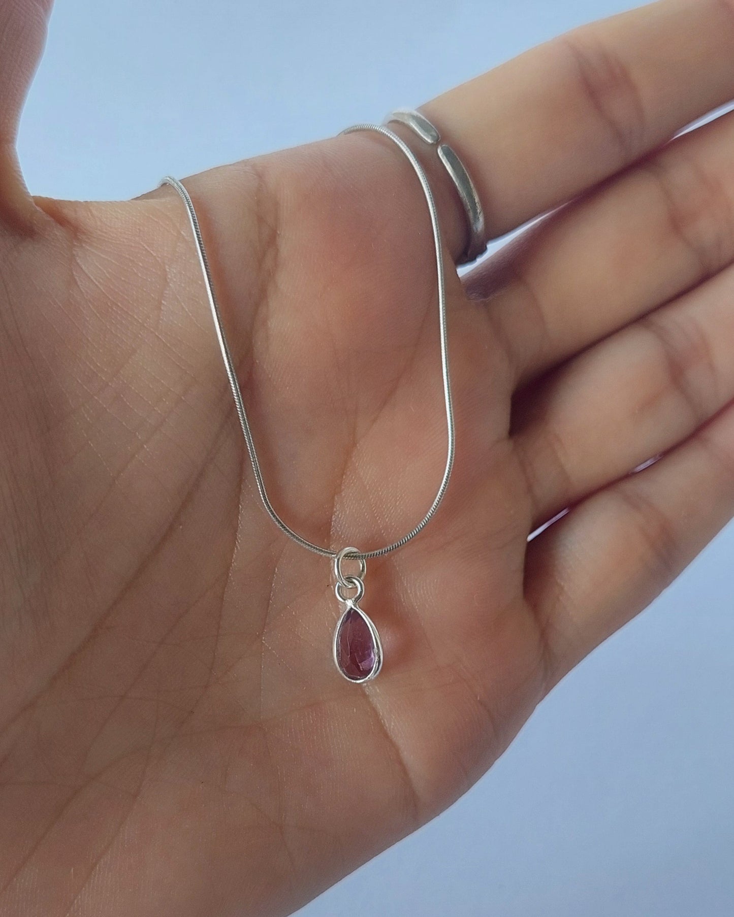 Cadena en plata con Amatista