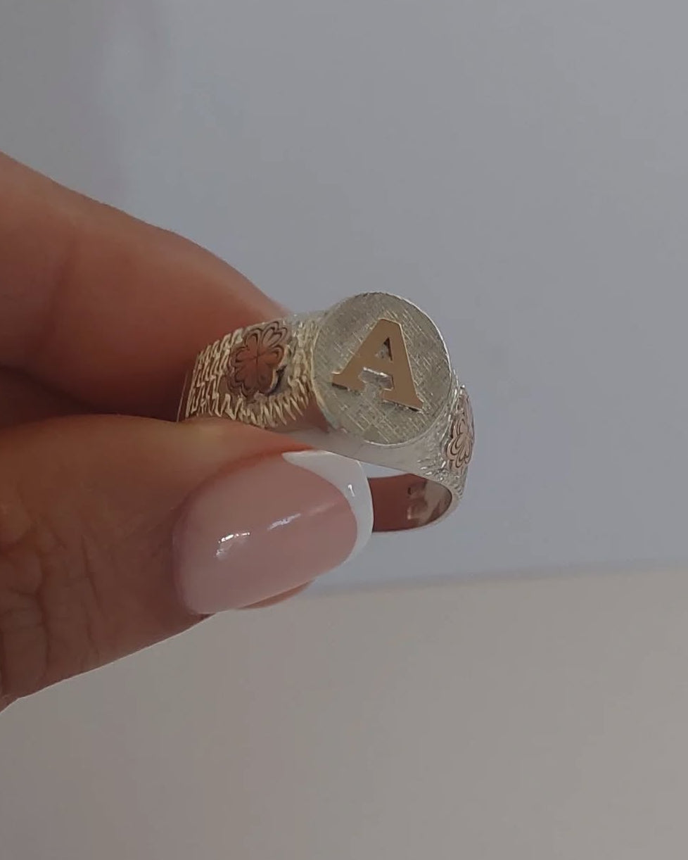 Anillo Mujer mesa redonda
