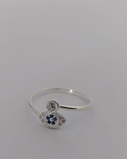 Anillo punto de luz y ojo turco