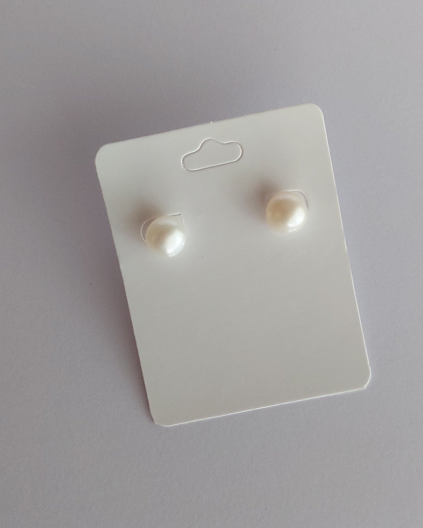 Caravanas con Perlas de Río 8 mm