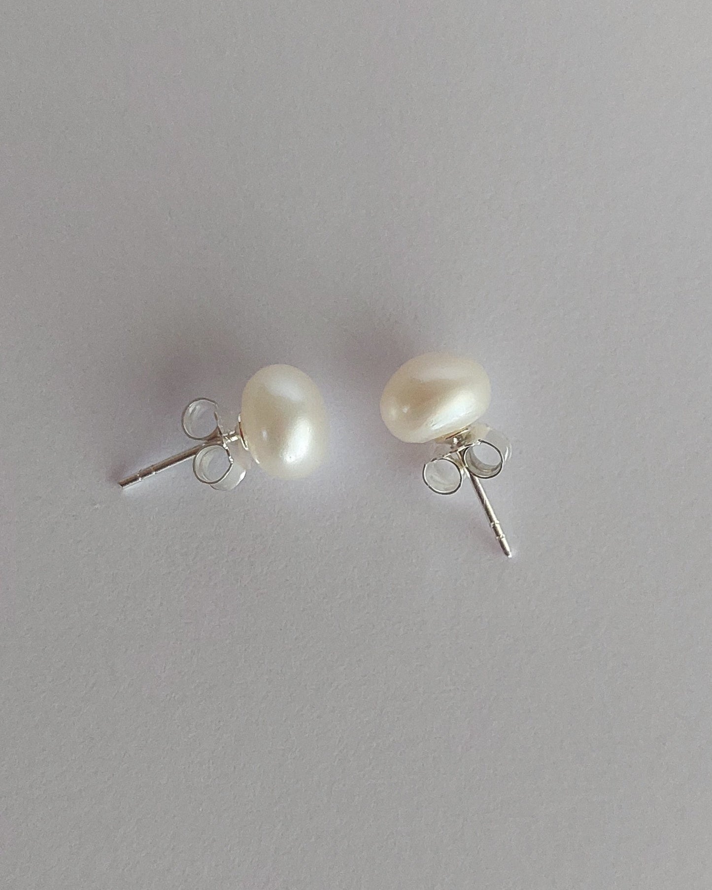 Caravanas con Perlas de Río 8 mm