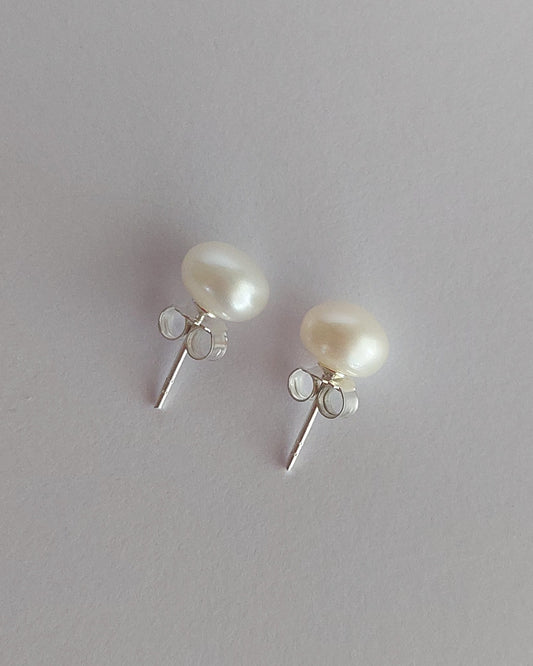 Caravanas con Perlas de Río 8 mm