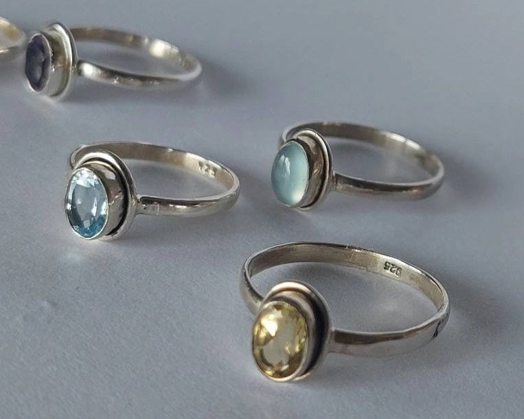 Topacio en anillo de plata: Elegancia y significado ✨