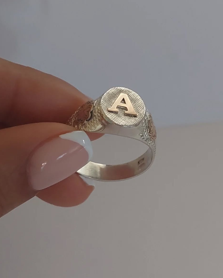 Anillo Mujer mesa redonda