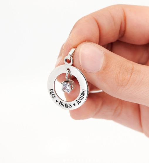 Dije Circulo con piedra