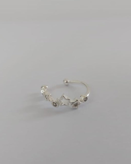 Ear cuff estrella y destellos